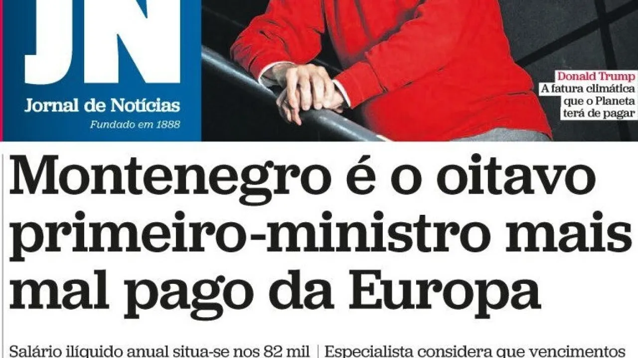 Montenegro entre mal pagos; Fundos financiam Coentrão