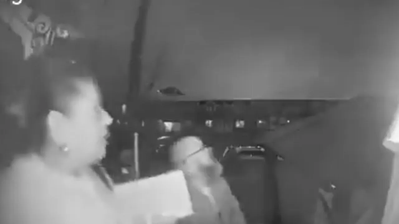Câmaras captam momento em que casal sai de casa e avião cai em Filadélfia