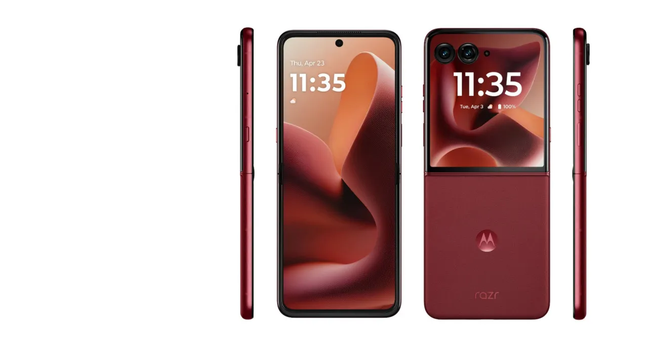 Imagem revela novo dobrável da Motorola de todos os ângulos