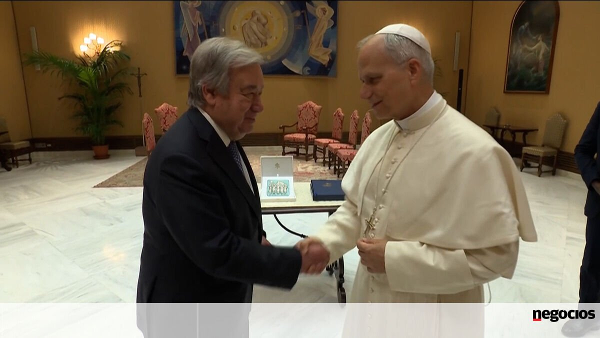 António Guterres encontra-se com o Papa Leão XIV - Negócios TV