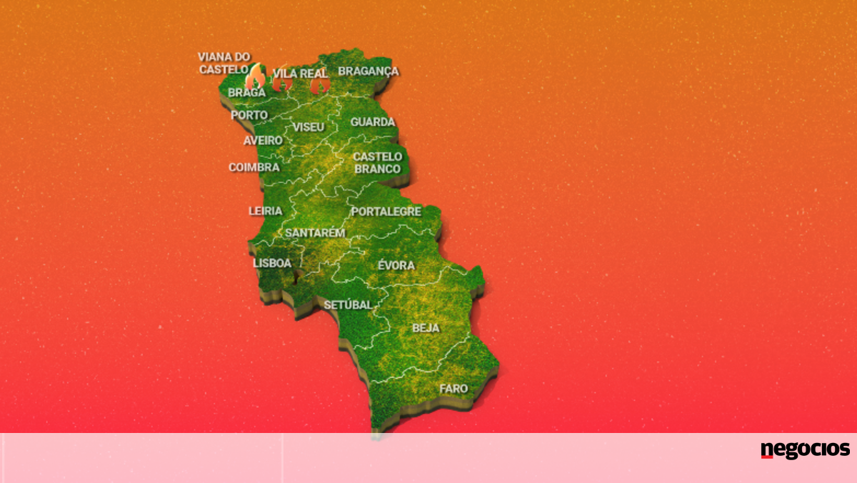 Há 39 incêndios ativos. Saiba o estado dos fogos este