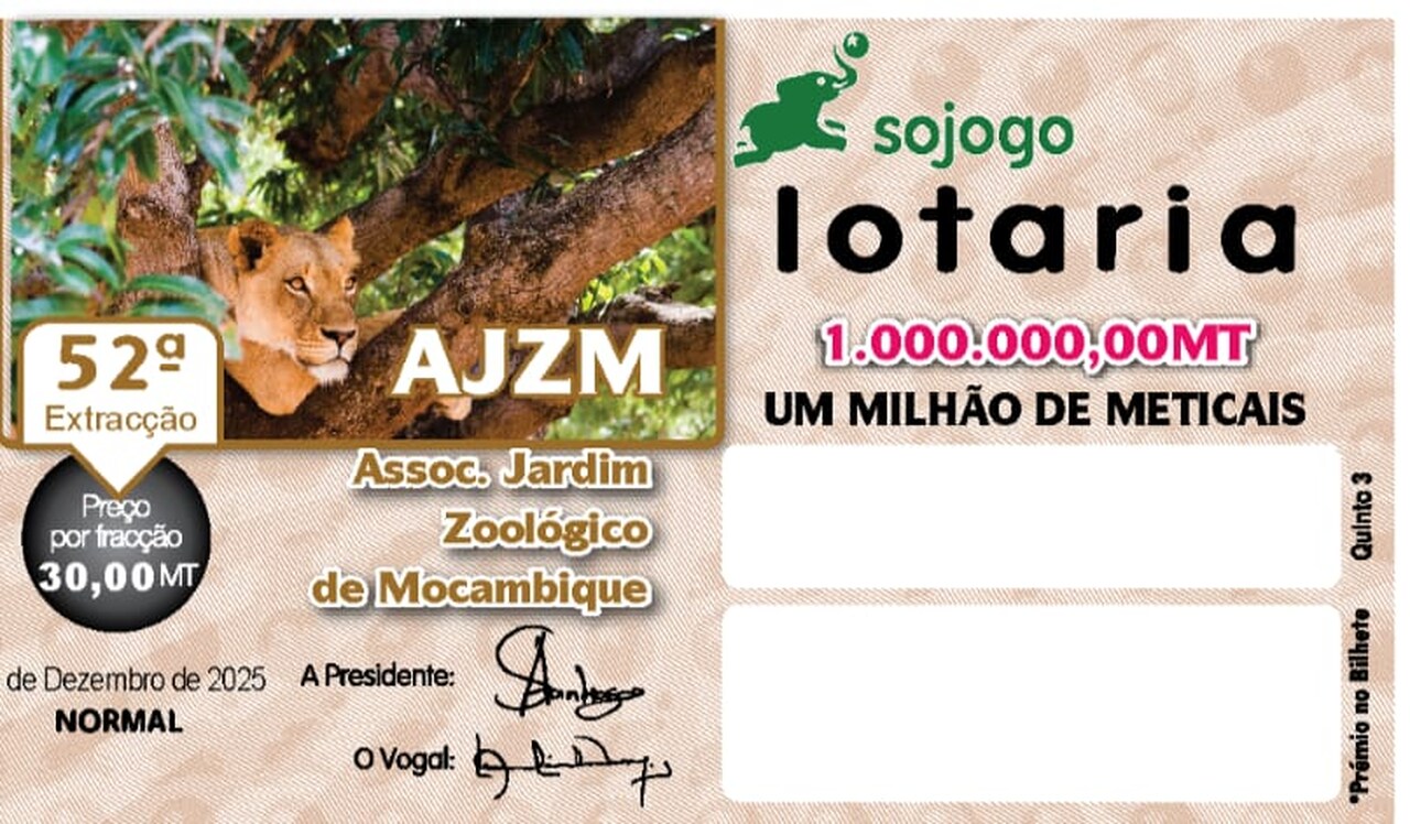 SOJOGO Homenageia AJZM na Sua 52.ª Extracção da Lotaria •