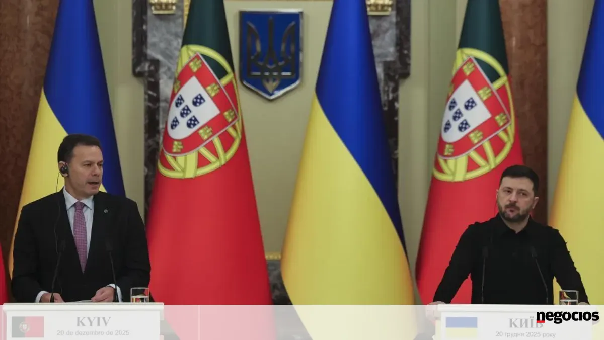 Zelensky quer Portugal na reconstrução da Ucrânia. Os dois