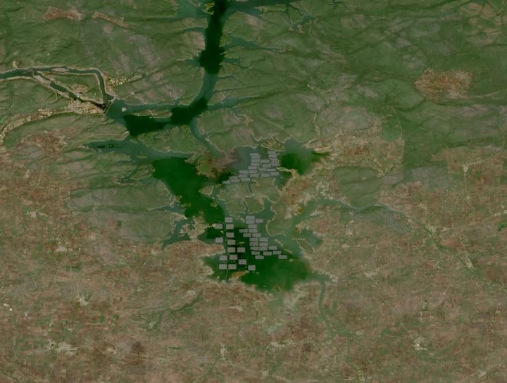 Energia fotovoltaica flutuante em Madhya Pradesh, Índia