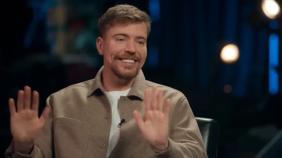 MrBeast foi um dos convidados para conversar com David...