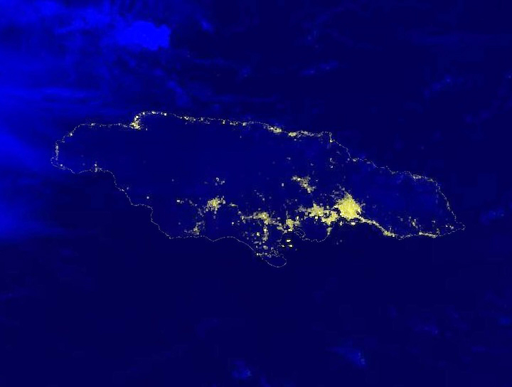 Quedas de energia em toda a Jamaica devido ao furacão Melissa